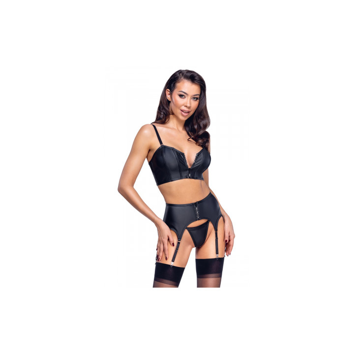 Ensemble lingerie 3 pièces avec porte-jarretelles - Cottelli PARTY