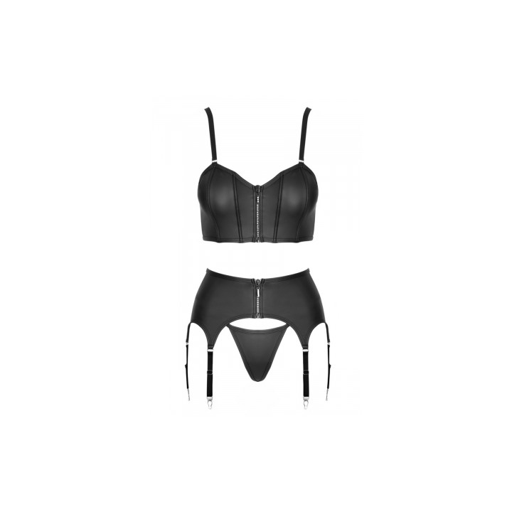 Ensemble lingerie 3 pièces avec porte-jarretelles - Cottelli PARTY