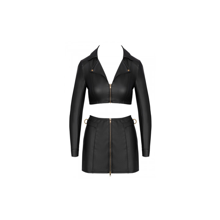 Ensemble top et jupe courte noir - Cottelli PARTY