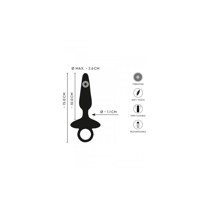 Plug vibrant flexible avec Design lisse - Anos