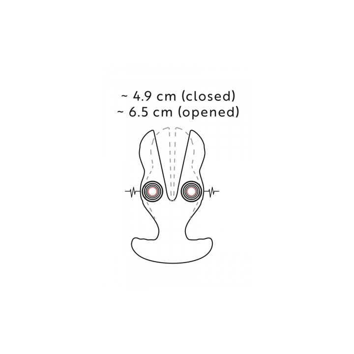 Plug anal  E-Stim RC Power Expander Plug - Anos