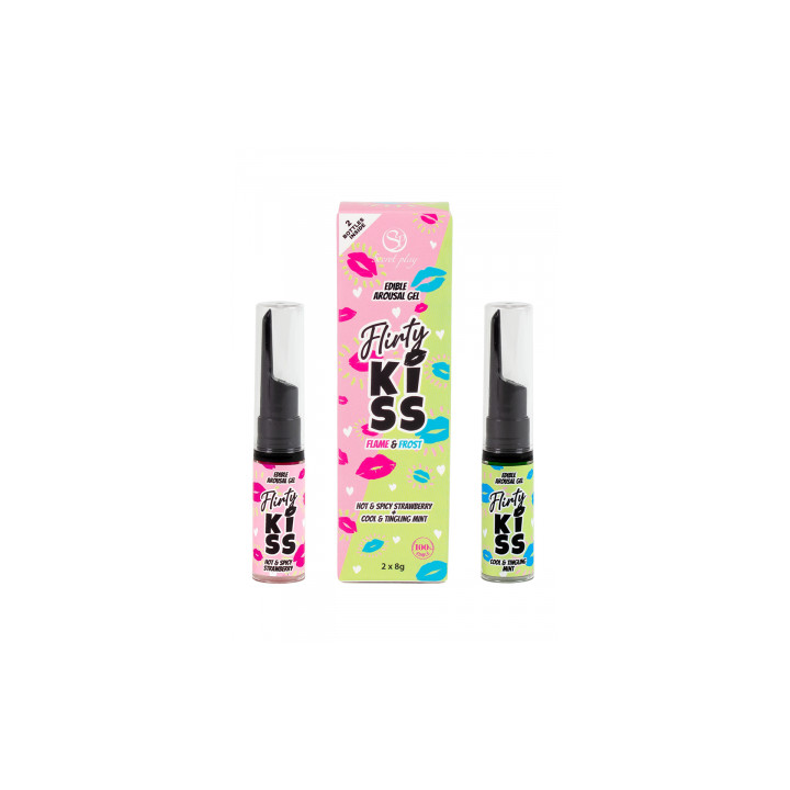 Pack 2 gels pour sexe oral Flirty Kiss - Secret Play