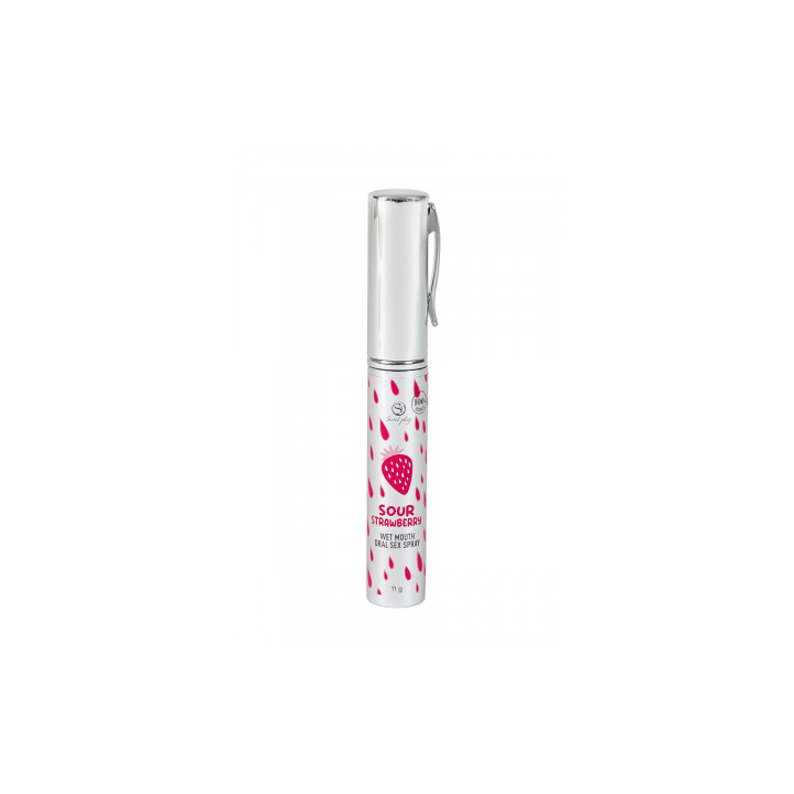 Spray sexe oral et bouche humide à la fraise acide