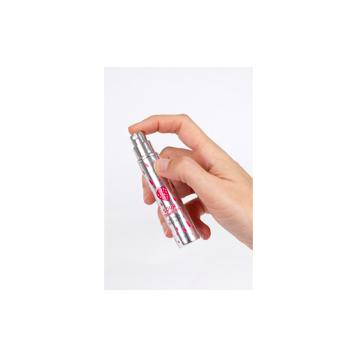 Spray sexe oral et bouche humide à la fraise acide