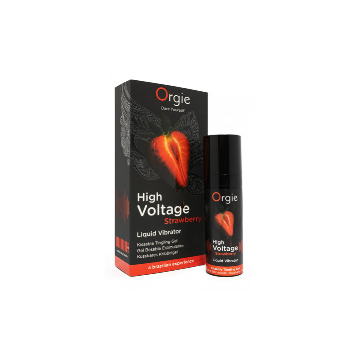 Gel d'excitation High Voltage Liquid Vibrator Fraise - Orgie