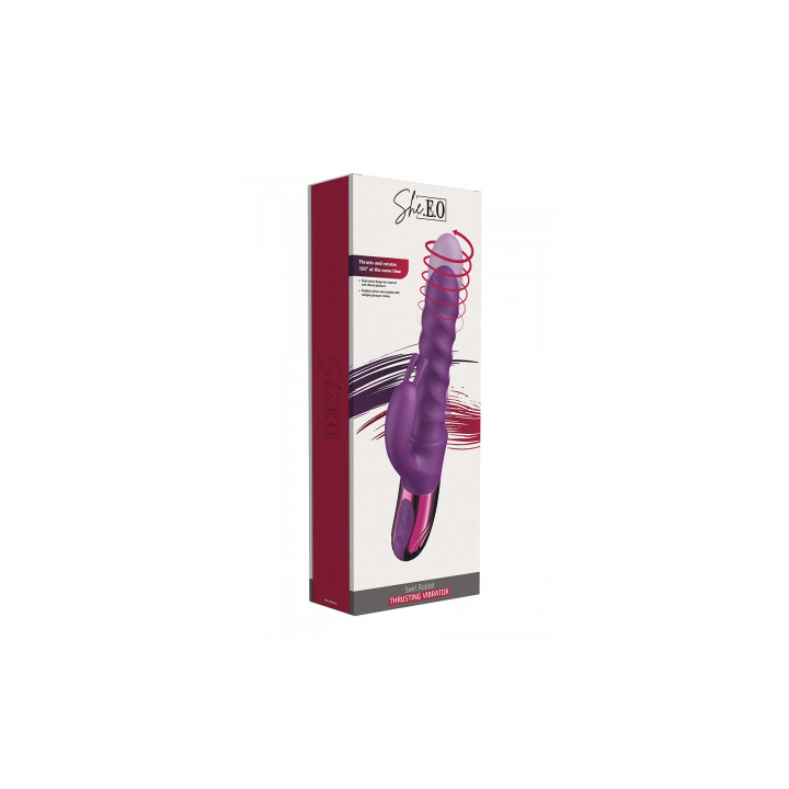 Vibro Swirl Rabbit Thrusting Vibrator - She.E.O