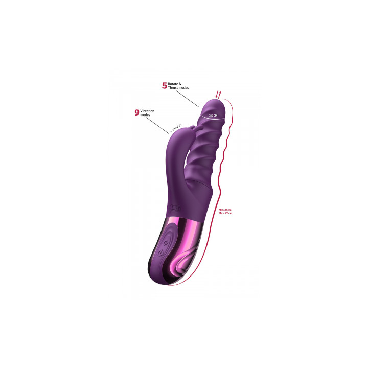 Vibro Swirl Rabbit Thrusting Vibrator - She.E.O