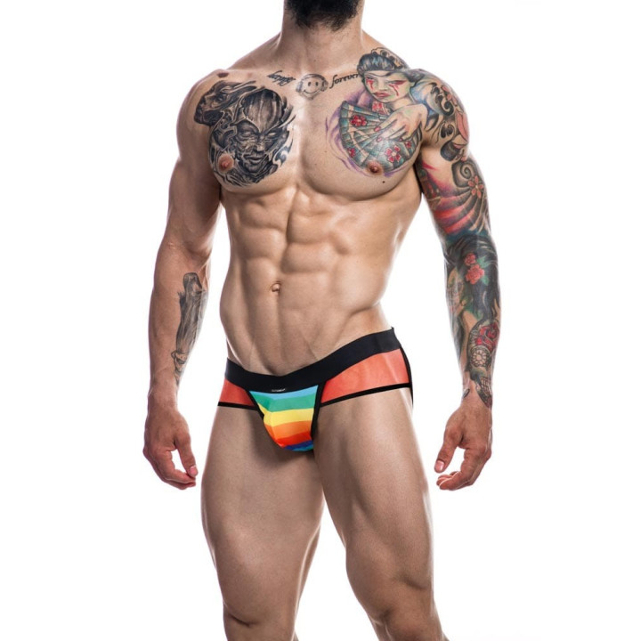 C4M-Mixed Jockstrap-Rainbow-XL