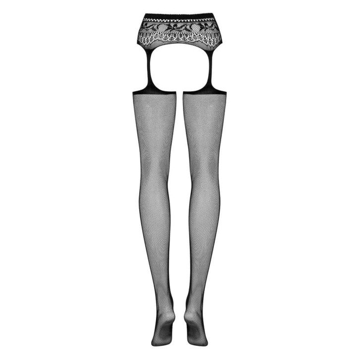 Garter stockings S307 black S/M/L