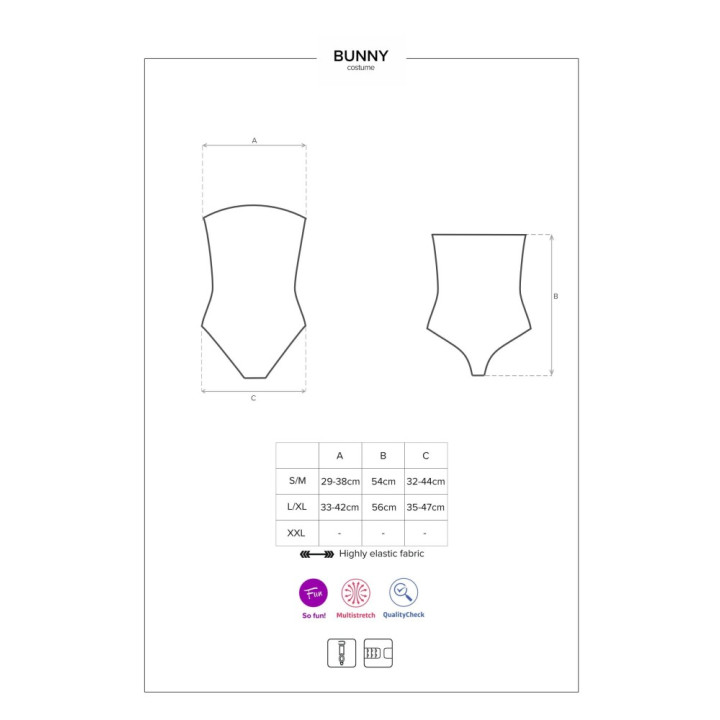 Bunny costume L/XL black