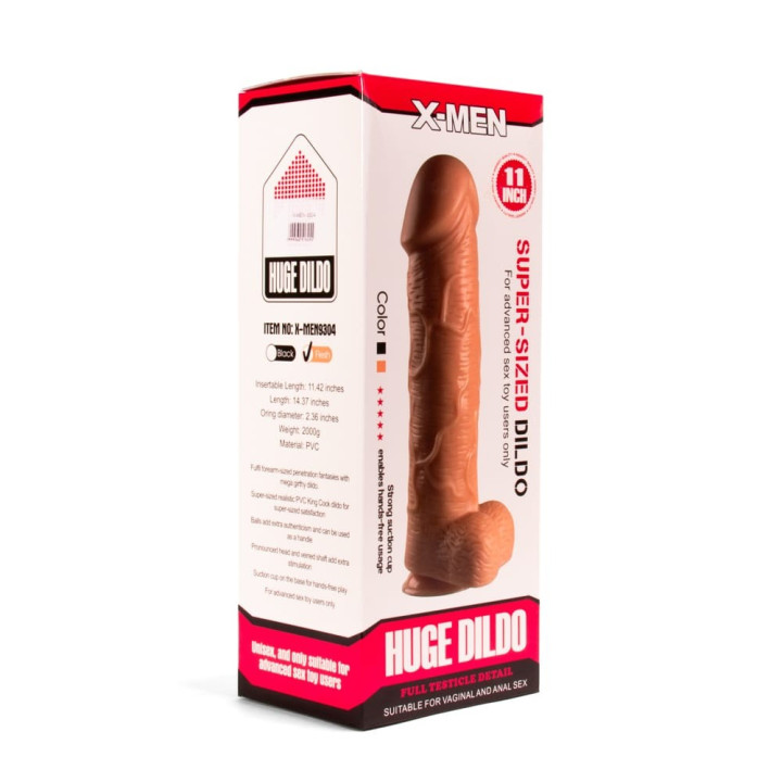 X-MEN Super Sized Dildo 11 inch Flesh II