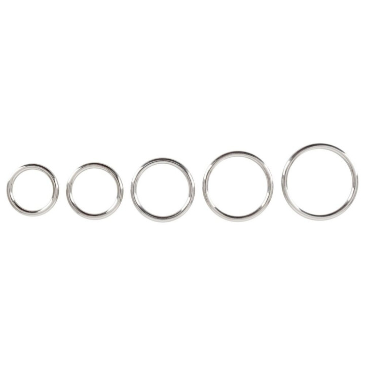 Bad Kitty Set of 5 Metal Rings