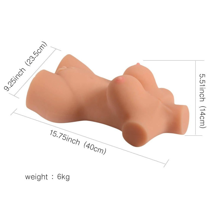 Busty Lady Half Body Sex Doll