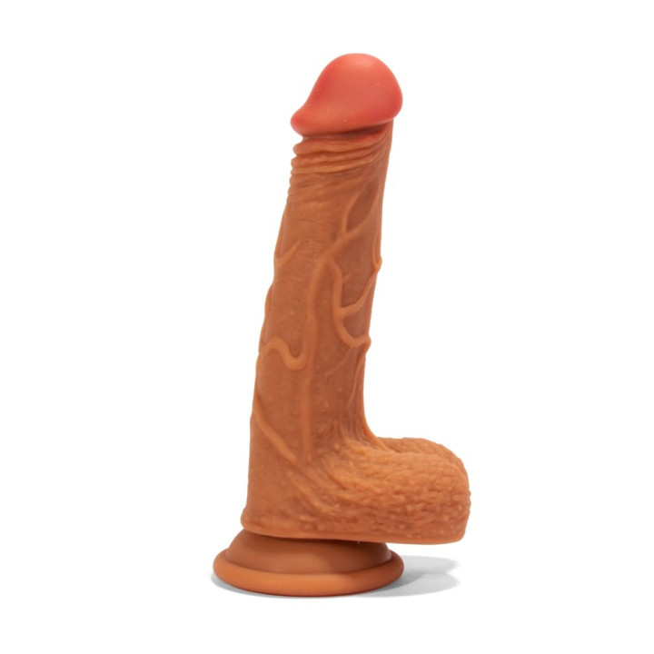 X-MEN 8.3 inch Double Layer Silicone Dildo Brown_B0O50_1