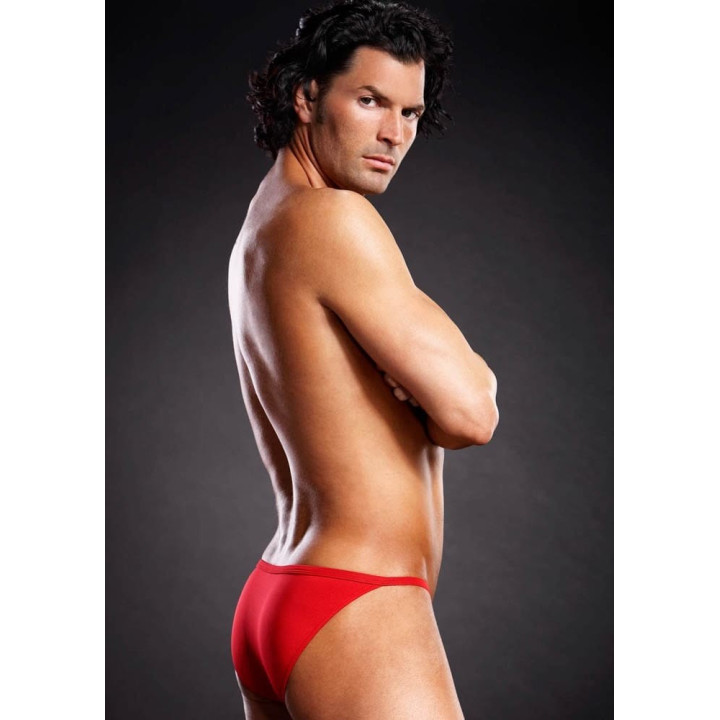 Microfiber Pouch Bikini Red S/M