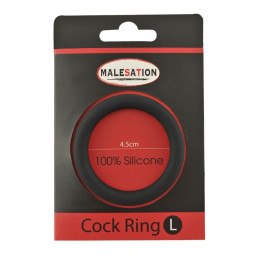 Malesation Silicone Cock Ring Black L