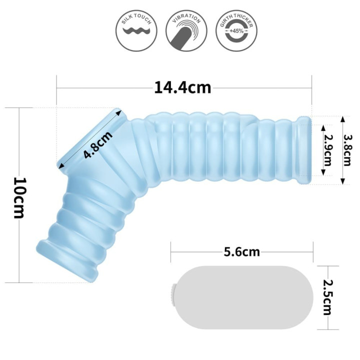 Vibrating Wave Knights Ring with Scrotum Sleeve_B15O50_3