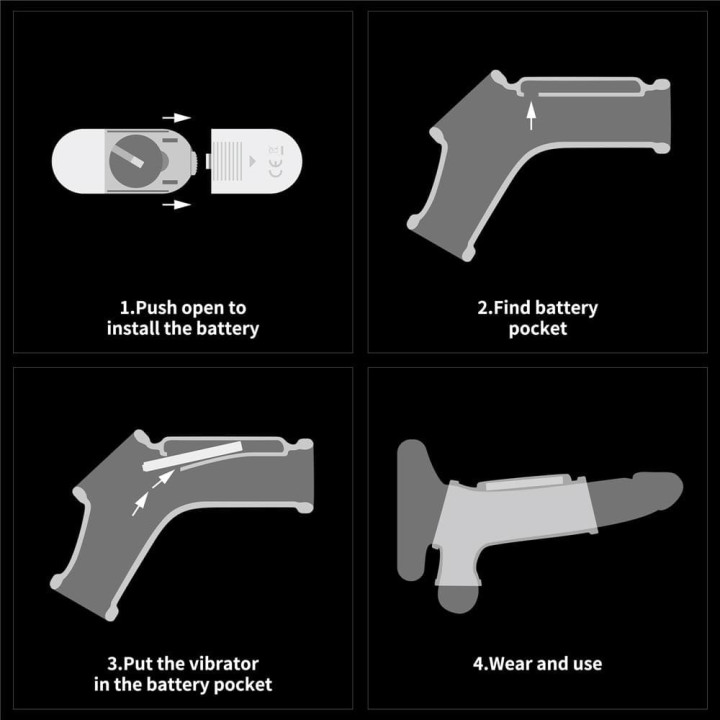 Vibrating Wave Knights Ring with Scrotum Sleeve_B15O50_3