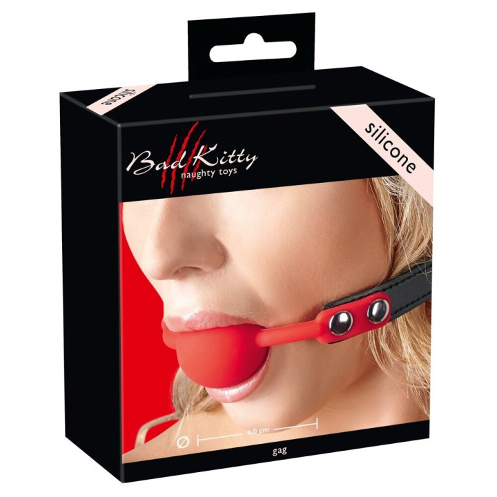 Bad Kitty Red Gag Silicone