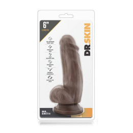 Dr. Skin Mr. Smith 7 inch Dildo Chocolate