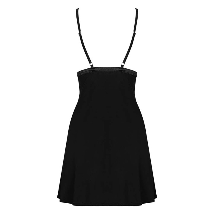 Cecilla chemise & thong black  S/M