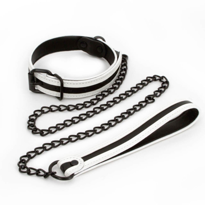 GLO Bondage - Collar and Leash - Green_B0O25_2
