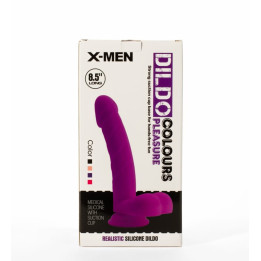 X-MEN 8.5" Dildo Colours Pleasure Black 4