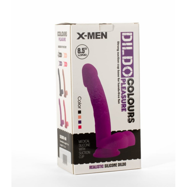 X-MEN 8.5" Dildo Colours Pleasure Black 4