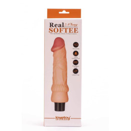 7.8" Real Softee Vibrating Dildo  2