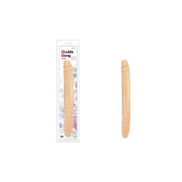 Charmly Pliable Double Dong 13" Flesh_B0O50_1