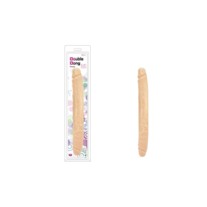 Charmly Pliable Double Dong 13" Flesh_B0O50_1