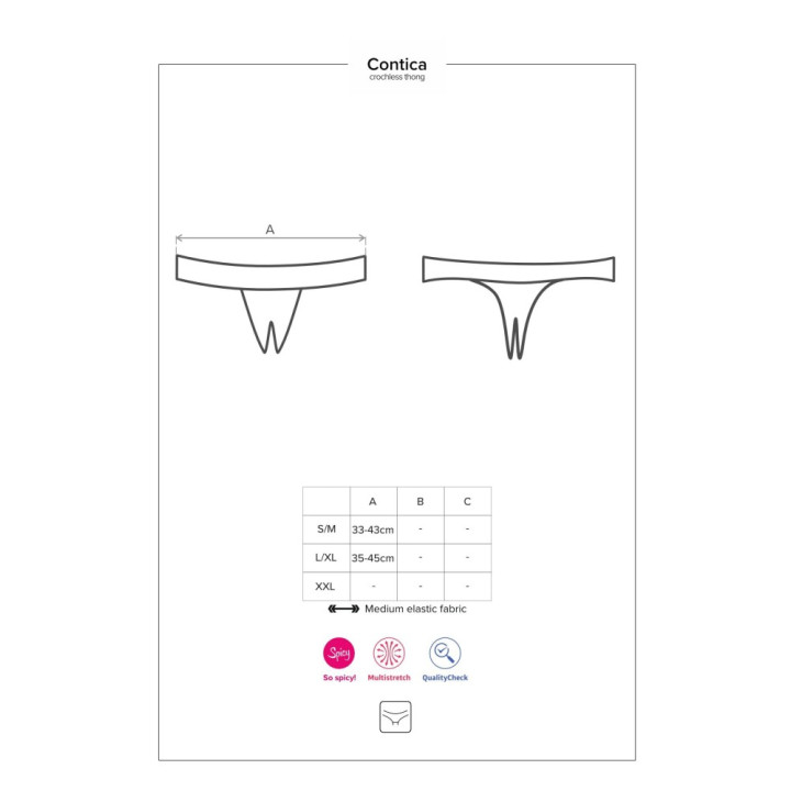 Contica crothchles thong  S/M