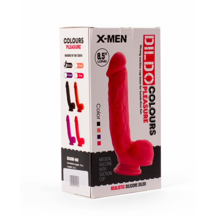 X-MEN 8.5" Dildo Colours Pleasure Flesh 3_B15O50_1