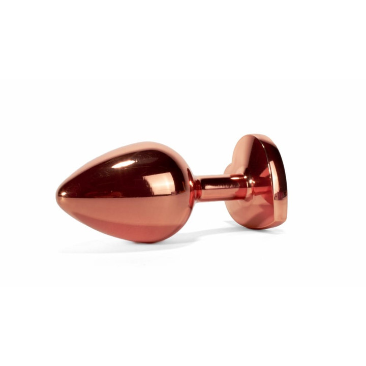 X-MEN Secret Shine Metal Butt Plug Rose Gold Heart S
