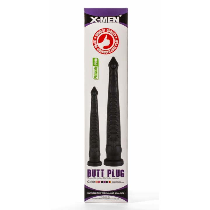 X-Men 17.32" Butt Plug PVC Black