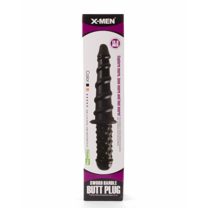 X-Men 13.8" Sword Handle Butt Plug Black I