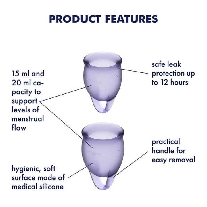 Feel confident Menstrual Cup Lilla