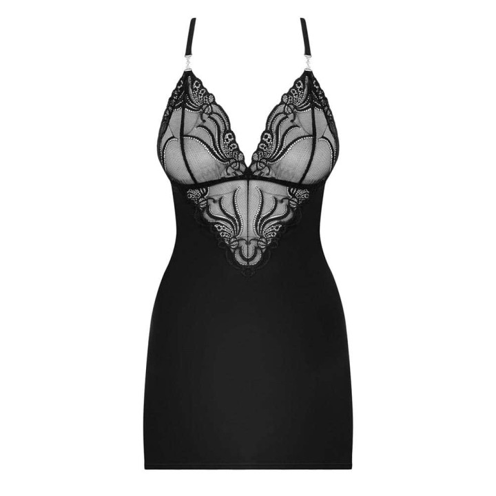 828-CHE-1 chemise & thong  S/M