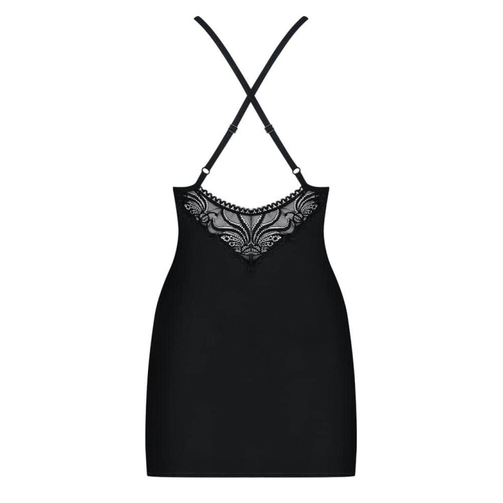 828-CHE-1 chemise & thong  S/M