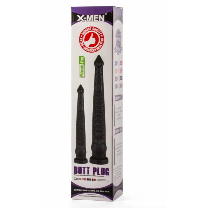 X-Men 12.6" Butt Plug PVC Black