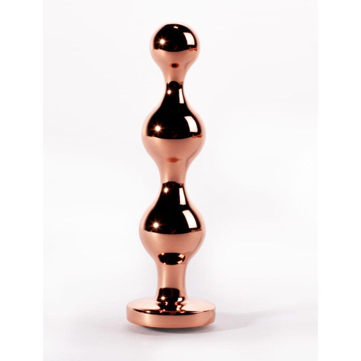 X-Men Secret Shine Booty Call Metal Butt Plug with Gem Gold S