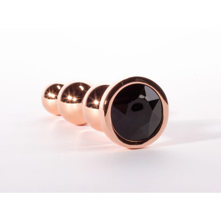 X-Men Secret Shine Booty Call Metal Butt Plug with Gem Gold S