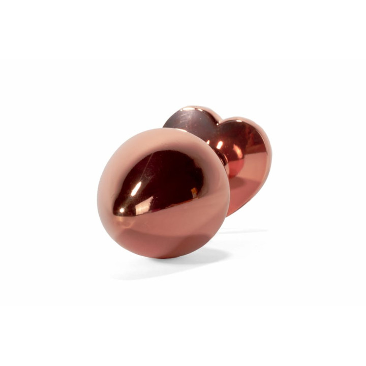 X-MEN Secret Shine Metal Butt Plug Rose Gold Heart L