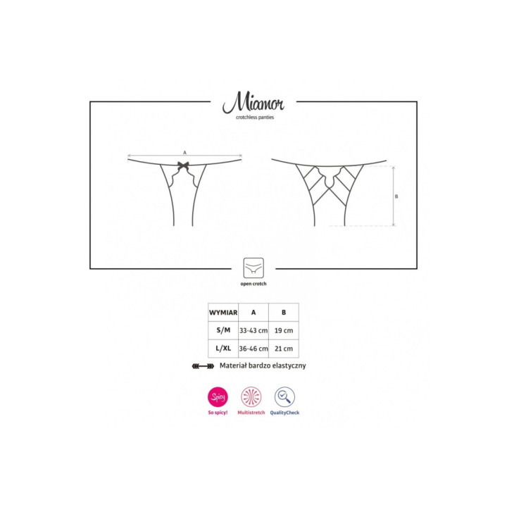 Miamor crotchless panties L/XL
