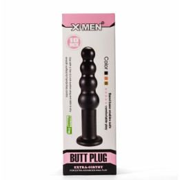 X-Men 10" Extra Girthy Butt Plug Black II