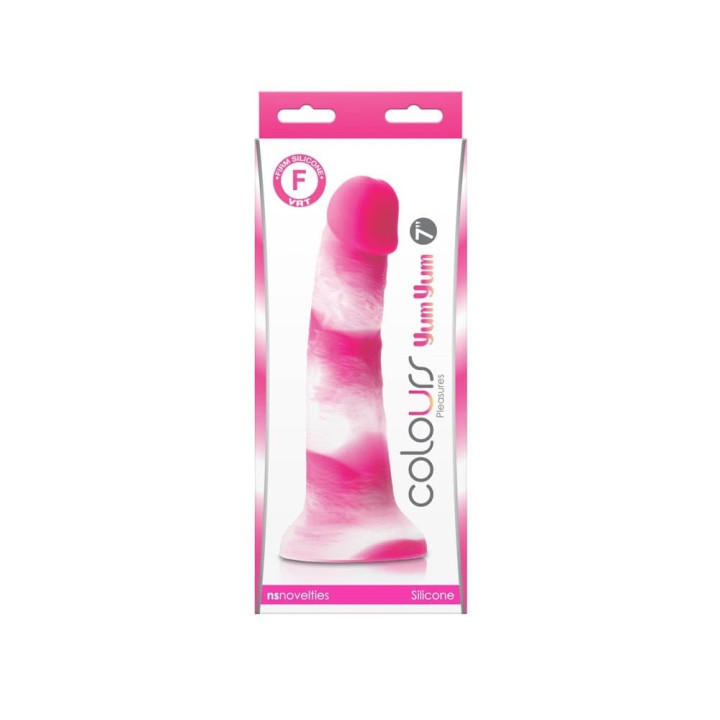 Colours - Pleasures - Yum Yum  7" Dildo - Pink_B0O25_3