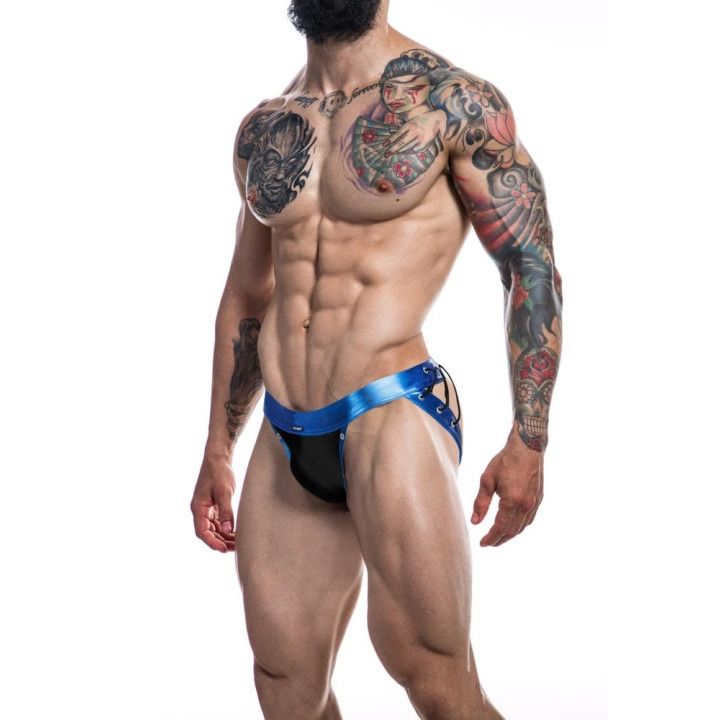 C4M-Desire Jockstrap-BlueLeatherette-XL