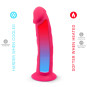 SILEXD - MODÈLE DE PÉNIS RÉALISTE 2 ROSE + TÉLÉCOMMANDE LRS 17 CM