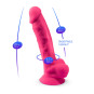SILEXD - MODÈLE DE PÉNIS RÉALISTE 18 VIBRATIONS ROSE + TÉLÉCOMMANDE LRS