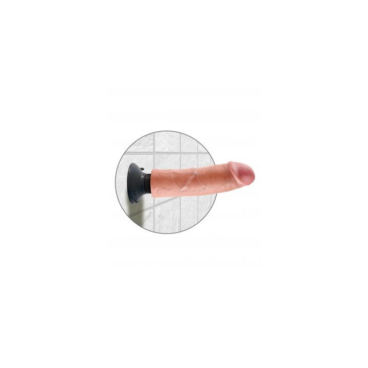 KING COCK - GODE VIBRATEUR 20.32 CM NATUREL